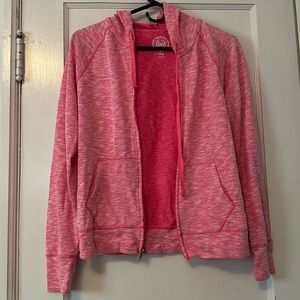Pink zip up hoodie
